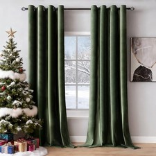 Velvet Blackout Curtains 52 x 84 Inch 52