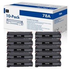 10x 78A CE278A Black Toner Fits HP LaserJet Pro M1536DNF MFP P1560 P1566 P1606DN picture