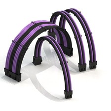 LINKUP - 50cm Super Soft and Flexible PSU Cable Extension Sleeved Custom Mod ... picture