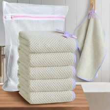 Waffle Wash Cloths 6 Pack, 100% Cotton, 16x16 in, Beige picture