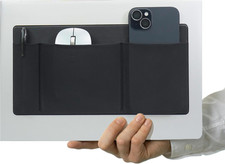 ® 3-Pocket Organizer, Mouse Holder for Laptop Stick On, Adhesive Pouch & Exte... picture