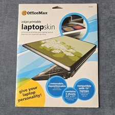 OfficeMax Inkjet Printable Laptop Skin  3 Sheets 8.5