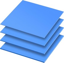 4 Pieces Silicone Thermal Pads 100 x100mm 0.5mm 1mm 1.5mm 2mm Highly...  picture