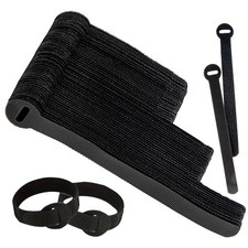 120 PCS 5/6/8 Inch Reusable Cable Ties for 120 Count (Multisizes), Black picture