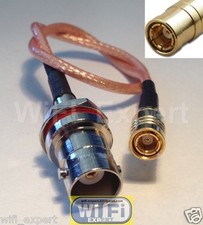 5 x 8 inch SMB Female jack to BNC Female Pigtail Jumper RF cable RG316 USA picture