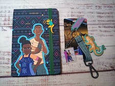 Disney Parks Iwaju Lined Journal Notebook Elastic Band Powerful Keychain Bag  picture