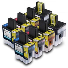 8PK LC41 Ink Cartridge Set for Brother MFC-210C Printer picture