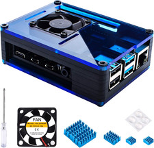 Case for Raspberry Pi 4 Model B 4Gb with Fan Cooling 4Pcs Heatsinks picture