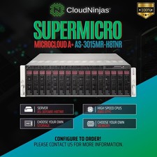 Supermicro Microcloud A+ AS-3015MR-H8TNR 8 Nodes AMD EPYC 4344P Blade Server picture