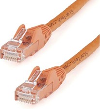 StarTech Orange 100ft Ethernet Cable - 10 Gbps CAT 6, Network Reliable & Stylish picture