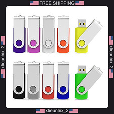 USB Flash Drive 32GB Pack of 10 with Twist Turn Design and Multiple Colors picture