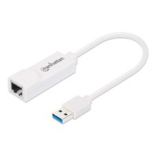 Manhattan 506847 USB 3.0 Gigabit Ethernet USB-A Network Adapter, White, 10/1 ~E~ picture