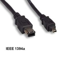 3 Feet IEEE-1394A 6 Pin to 4 Pin Cable M/M Firewire 30 AWG 400 Mbps iLINK DV PC picture