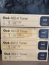 Genuine OCE 482-1 482-2 482-3 482-4 Toner Cartridges (1 Set) CYKM picture