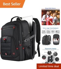 Elegant Water-Resistant 52L Travel Backpack with 18 Pockets for Organized Travel picture