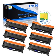 6PK Black TN450 Toner Cartridge For Brother HL-2242D HL-2250DN HL-2270DW 2242D picture