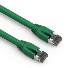 20 Pack of 15Ft CAT8 S/FTP Ethernet Network Cable Green 24AWG picture