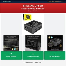 Corsair RM1000x Shift 1000W ATX 3.0 Full Modular Power Supply 80 Plus Gold picture