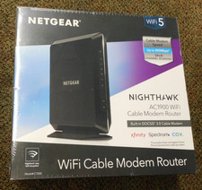 Netgear C7000-100NAS Nighthawk AC1900 WiFi Cable Modem Router DOCSIS 3.0 picture