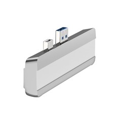 Silver 5-in-1 USB3.0 Micro SD SD Hub DP To HDMI Converter For Surface Pro 4/5/6; picture