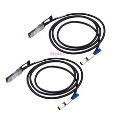2PCS External QSFP SFF-8436 to SFF-8644 Hybrid HD Mini SAS Cable 2m / 6.6ft US picture