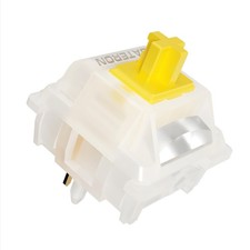 108 PCS Gateron Milky Yellow Pro V3 Keyboard Switches PreLubed Linear 5Pin picture