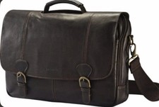 Samsonite High Street Flipover Briefcase Colombian Leather NWT Retired Edition picture