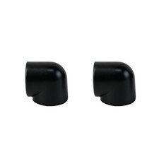 2 Pack G1/4 90 Degree Elbow Dual Female Thread Adapter for PC Water Cooling picture