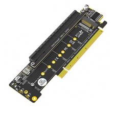 Dual NVMe PCIe Adapter, PCIe 4.0 X16 to Dual NVMe & 1x More PCIe X16 (X8 )3888 picture