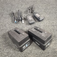 LOT Of 2 ANKER 68UPSHDDS-BU Series 6618 Hard Drive Dock With AC Adapters READ picture