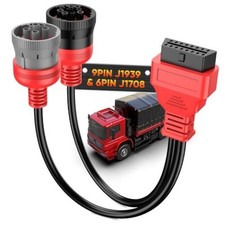Original OBD to Green Type2 9 Pin J1939 and 6 Pin J1708 Split Y Cable | For picture