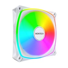 MONTECH RX120 PRO ARGB PWM 120MM FAN 3-PACK, HIGH-END, REVERSE BLADE, -  WHITE picture