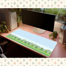 Pokemon Pixel Art Landscape Desk Mat Mouse Pad Retro Gaming Green picture