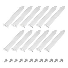 12PCS Silvery White PCI Slot Cover Dustproof Filter Ventilation Deflector picture