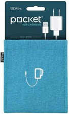 (2 pack) UT Wire Pocket Snap & Store Mobile Charger Case Pouch picture