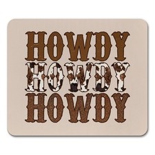 Western Howdy Mouse Pad, Cowgirl Cowboy Gifts for Women Men, Country Southwes... picture