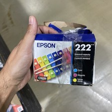 Epson 222 COLOR INK Cartridges T222520 Cyan Magenta Yellow 05/2029 New Sealed picture