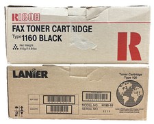 Ricoh Type 1160 Black Fax Toner Cart. EDP.430347 Lot of 2 Lanier Same As picture