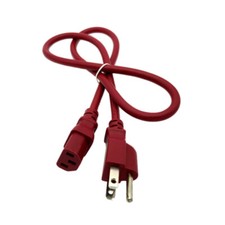 3 Ft Red Power Cable for LENOVO MONITOR L192P Replacement Cable picture