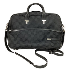 Tumi Signature T Monogram Jacquard Black Exterior/Blue Padded Laptop Bag + Strap picture