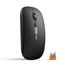 INPHIC Slim Wireless Mouse Rechargeable, Battery Visible, 2.4G Silent Cordles... picture