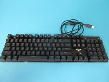 Havic Mechanical Gaming Keyboard HV-KB393L Black Light up Clicky Rainbow USB picture