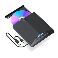 7-in-1 Slim External CD DVD Drive USB 3.0 Reader Writer Burner Player For Laptop picture
