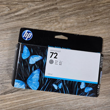 HP DesignJet 72 Gray Ink Cartridge 130ml Genuine Original OEM Exp 2016 C9374A picture