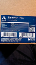 ARCTIC P14 140mm Black Case Fan 5-Pack 3-Pin 1700RPM FDB ACFAN00136A picture