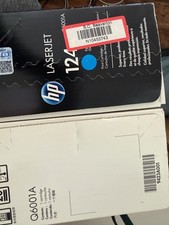LOT OF 2 Genuine HP 124A Cyan Q6001A Print Cartridge  picture