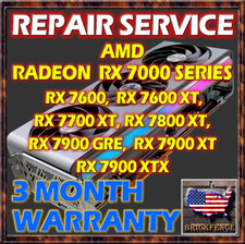 AMD RADEON RX 7000 SERIES 7700 7800 7900 XT/GRE/XTX VIDEO GRAPHICS CARD REPAIR picture
