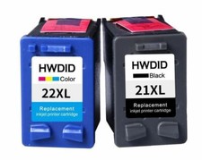2 Pack Ink Cartridges Printer For HP 21XL 22XL Black Color Deskjet F4100 F4180 picture