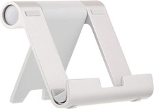 AmazonBasics Multi-Angle Portable Stand for Tablets and Phones - Silver picture