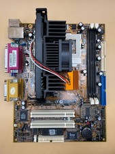 Intel Pentium III 450MHz Slot 1 Motherboard w/ CPU Heatsink Fan ATX TC picture